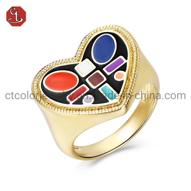 New Special Design Gold Plating Ring Fashion 925 Sterling Silver jewelry