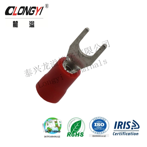 Ring Insulated Terminals, PVC Insulated, T2 Copper, Tin Plating