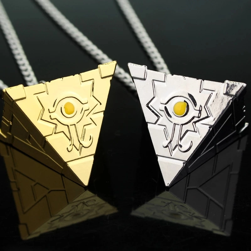 Anime Yu-Gi-Oh Necklace Yugi Muto Big Size 3D Shape Custom Zinc Alloy Electroplated Pendant